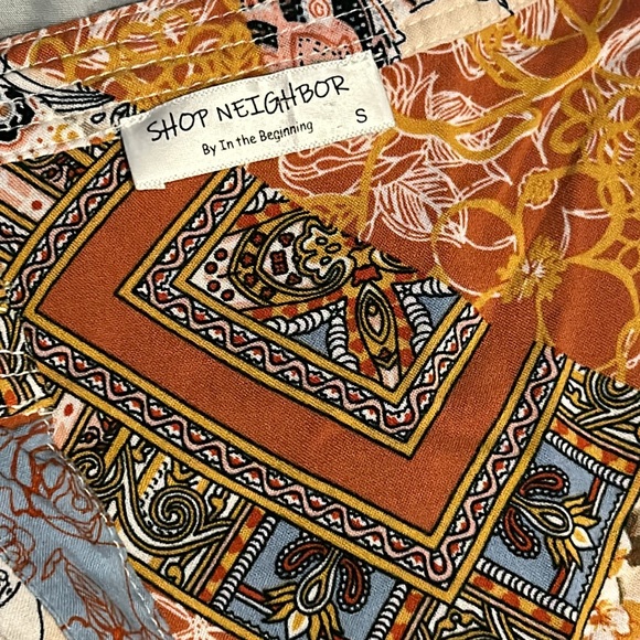 Shop Neighbor by In the beginning patchwork quilt print flowy tunic - Picture 3 of 4